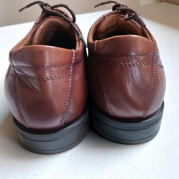 Mens Florsheim Center Cap Toe Brown Leather Oxfords – Size 8.5 EEE - Picture 4 of 11